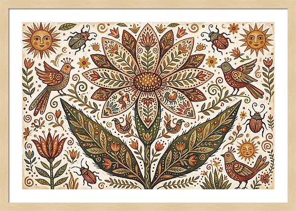 Desert Flower Folk Art