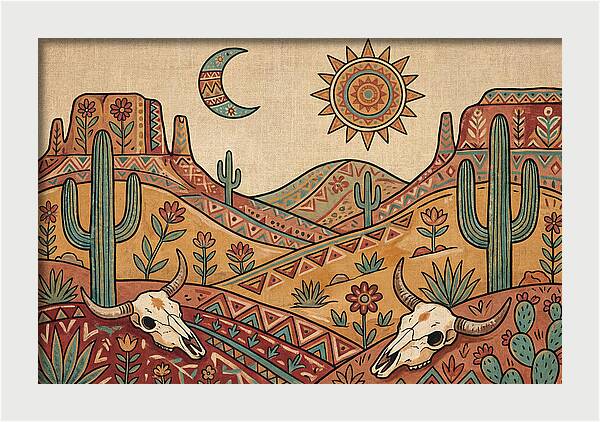 Desert Folk Landscape Art