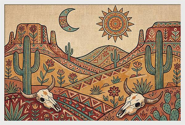 Desert Folk Landscape Art