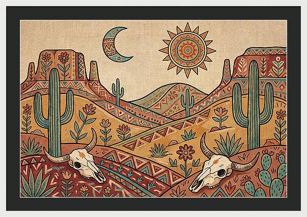 Desert Folk Landscape Art