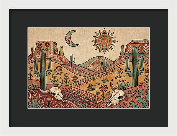 Desert Folk Landscape Art