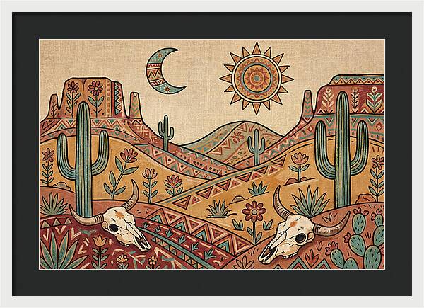 Desert Folk Landscape Art