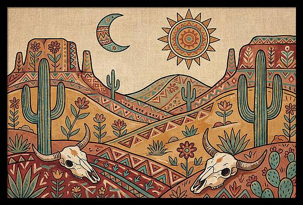 Desert Folk Landscape Art
