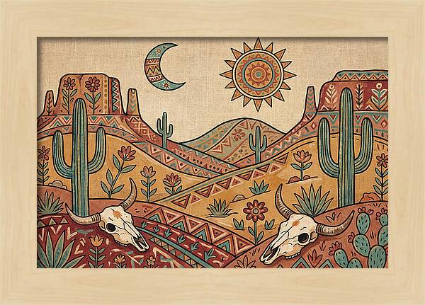 Desert Folk Landscape Art