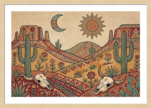 Desert Folk Landscape Art