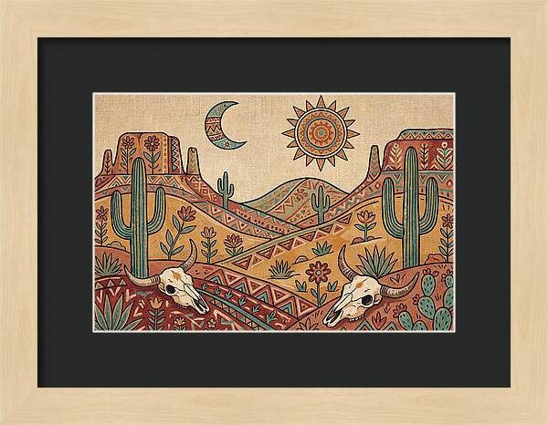 Desert Folk Landscape Art