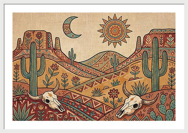 Desert Folk Landscape Art