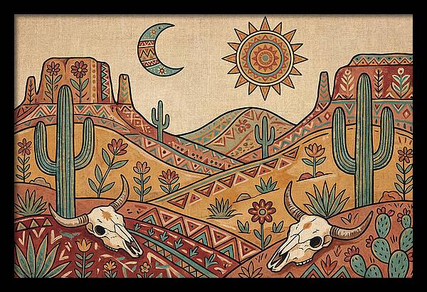 Desert Folk Landscape Art