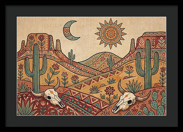 Desert Folk Landscape Art