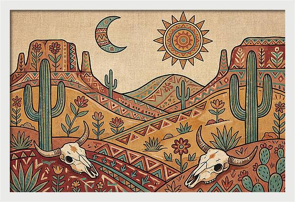 Desert Folk Landscape Art