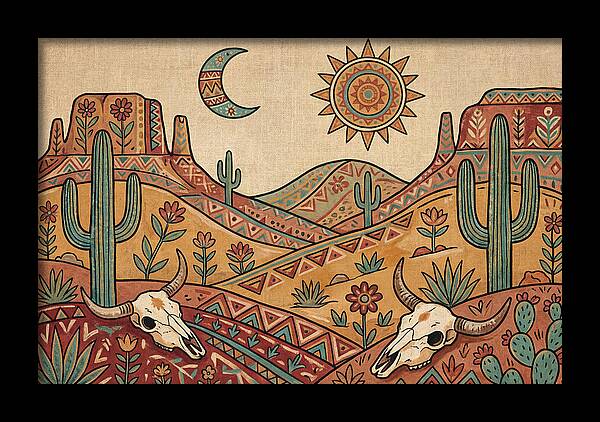 Desert Folk Landscape Art