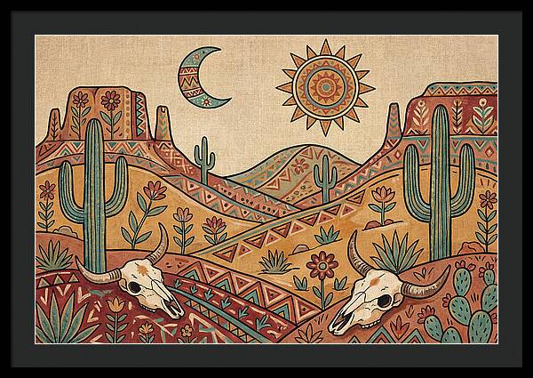 Desert Folk Landscape Art