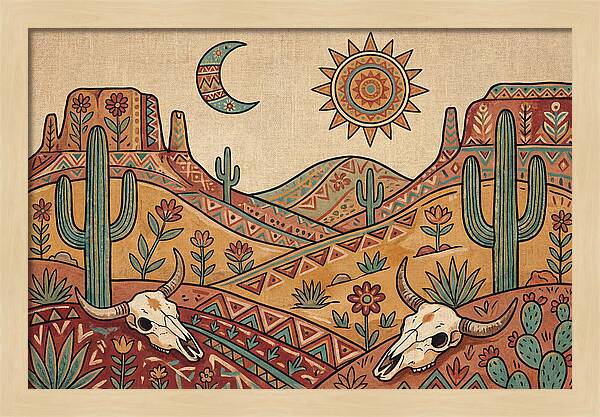 Desert Folk Landscape Art