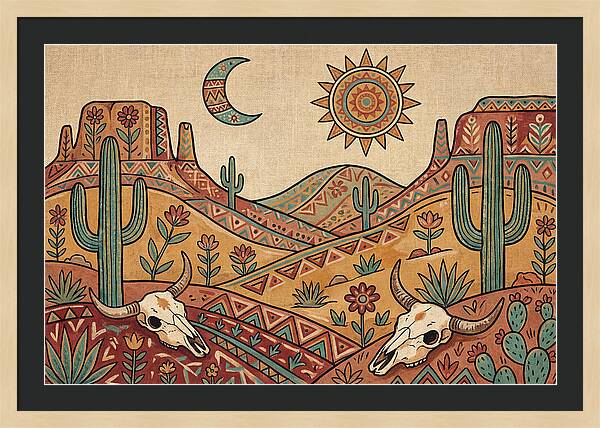 Desert Folk Landscape Art
