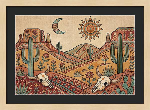 Desert Folk Landscape Art
