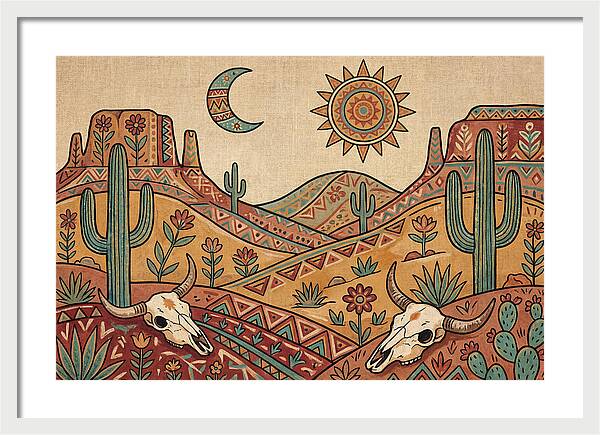 Desert Folk Landscape Art