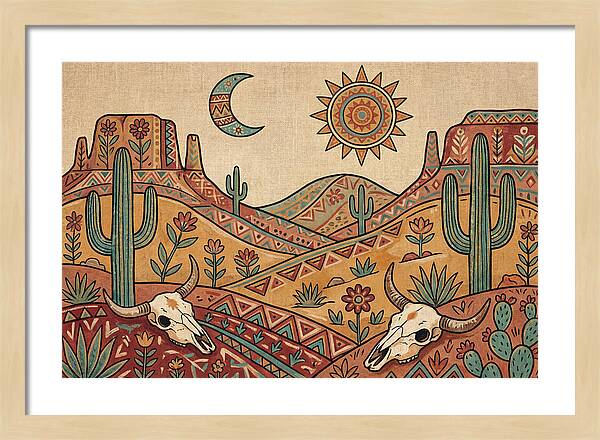 Desert Folk Landscape Art