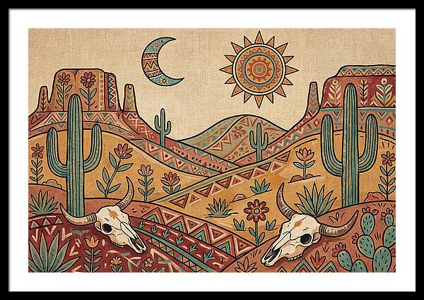 Desert Folk Landscape Art