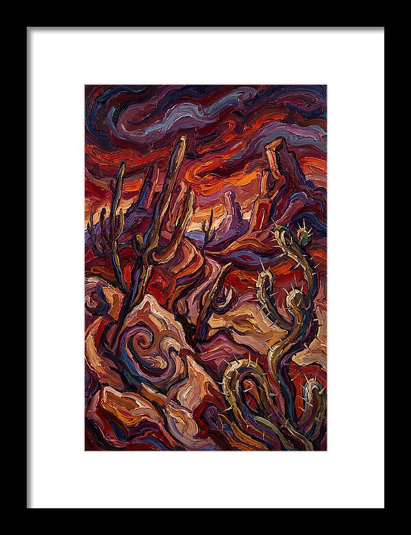 Desert Landscape In Expressionist Style