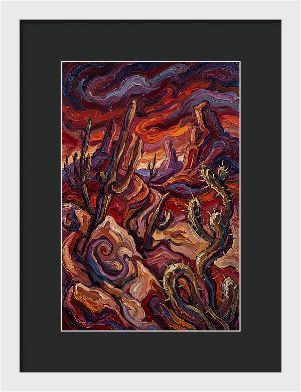 Desert Landscape In Expressionist Style