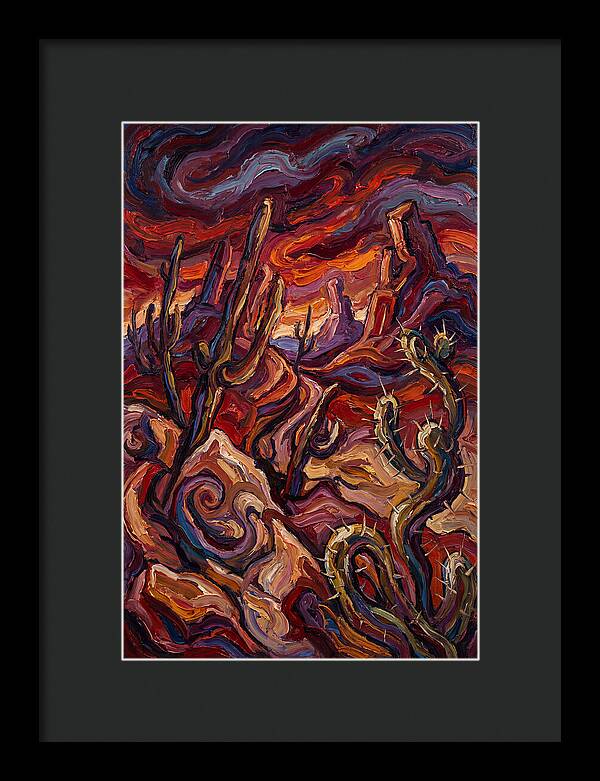 Desert Landscape In Expressionist Style