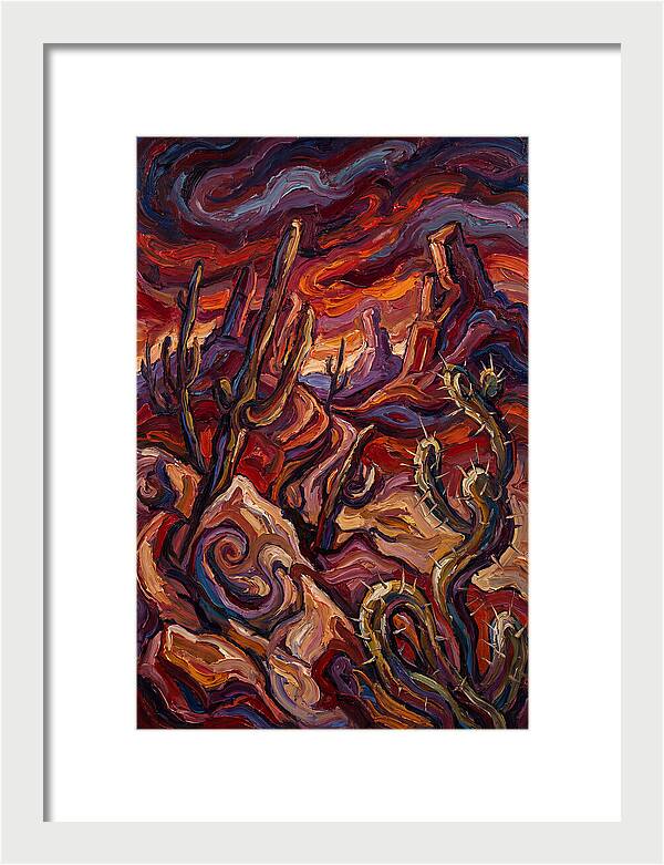 Desert Landscape In Expressionist Style