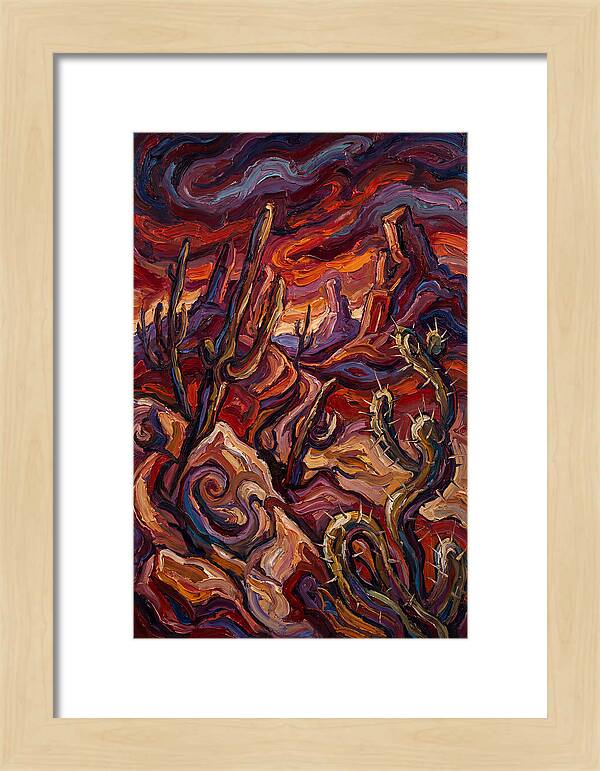 Desert Landscape In Expressionist Style