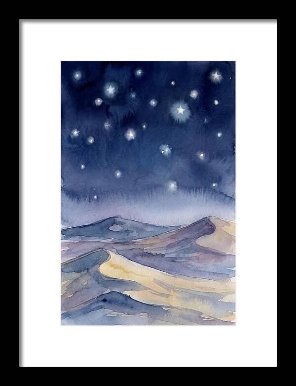 Desert Night Under Stars