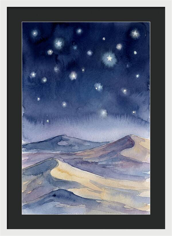 Desert Night Under Stars