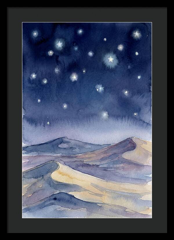 Desert Night Under Stars