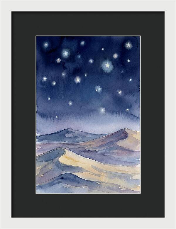 Desert Night Under Stars