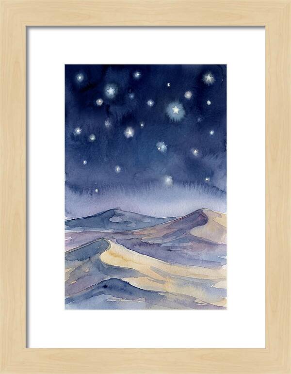 Desert Night Under Stars