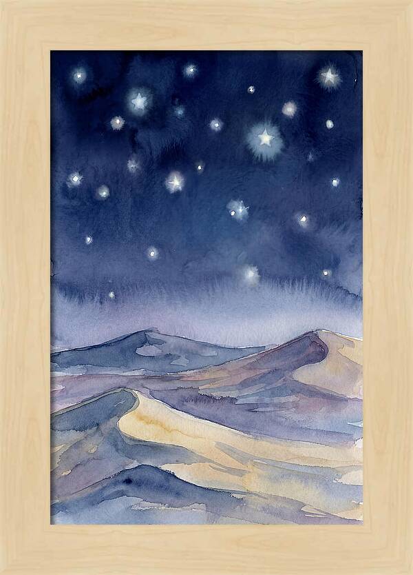 Desert Night Under Stars