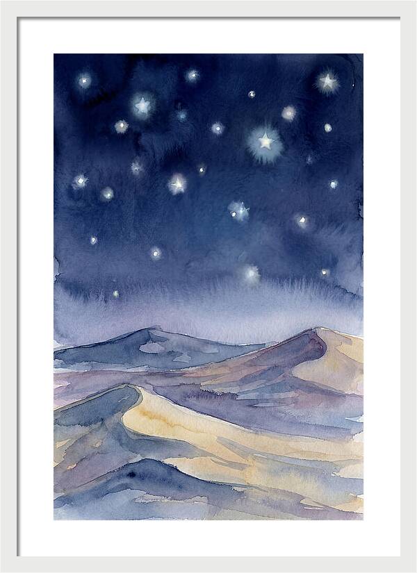 Desert Night Under Stars