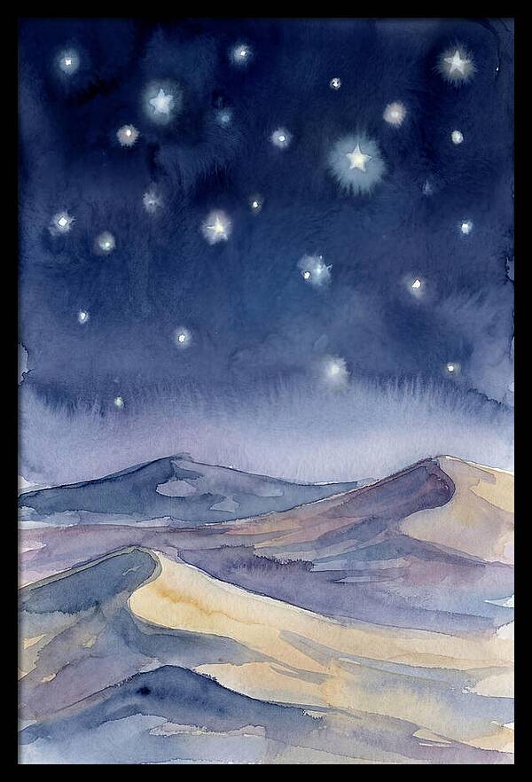 Desert Night Under Stars