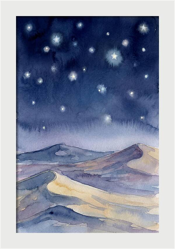 Desert Night Under Stars