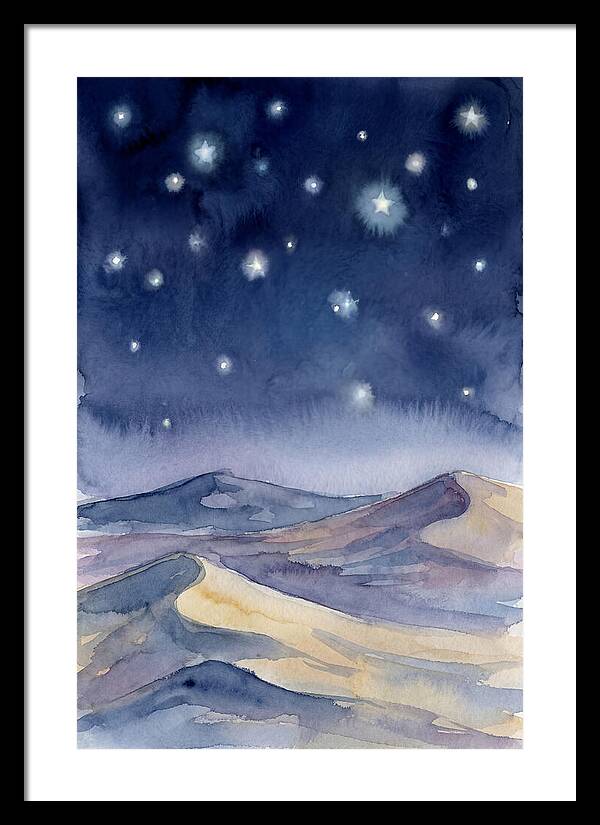 Desert Night Under Stars