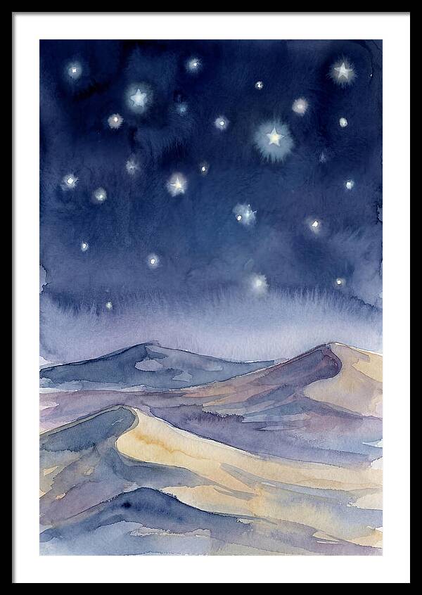 Desert Night Under Stars