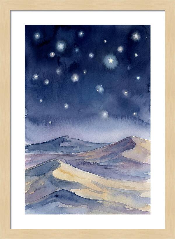 Desert Night Under Stars