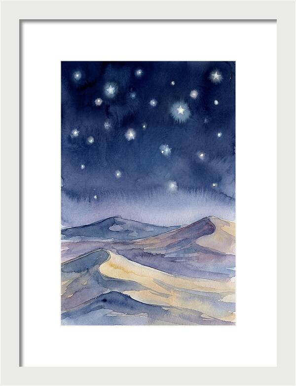 Desert Night Under Stars