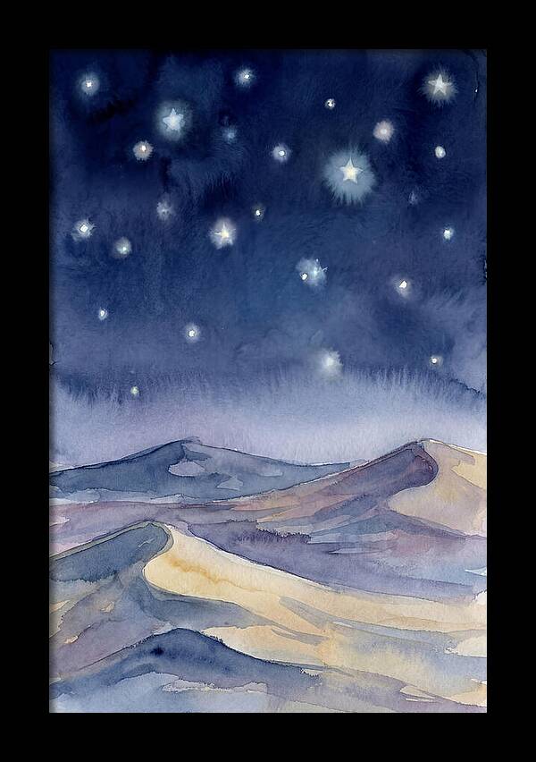 Desert Night Under Stars