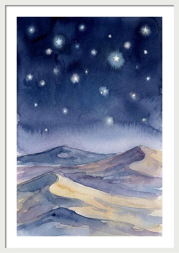 Desert Night Under Stars