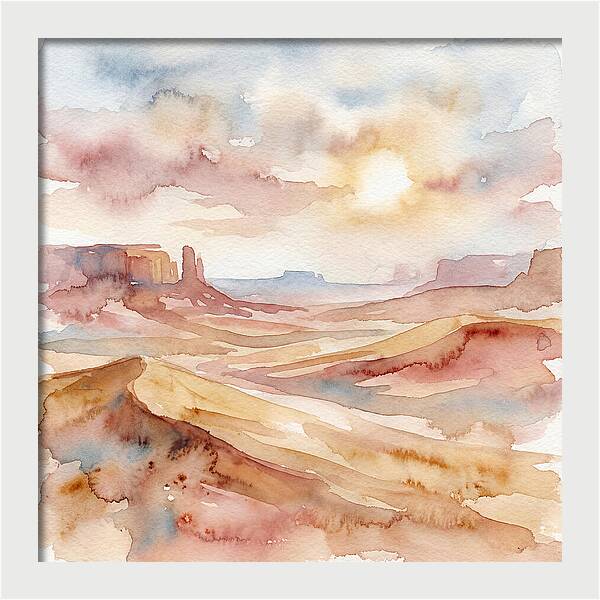 Desert Serenity At Dusk