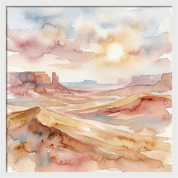 Desert Serenity At Dusk