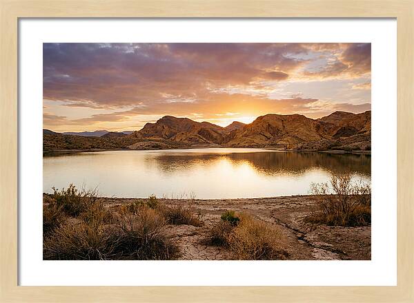 Desert Serenity At Sunset