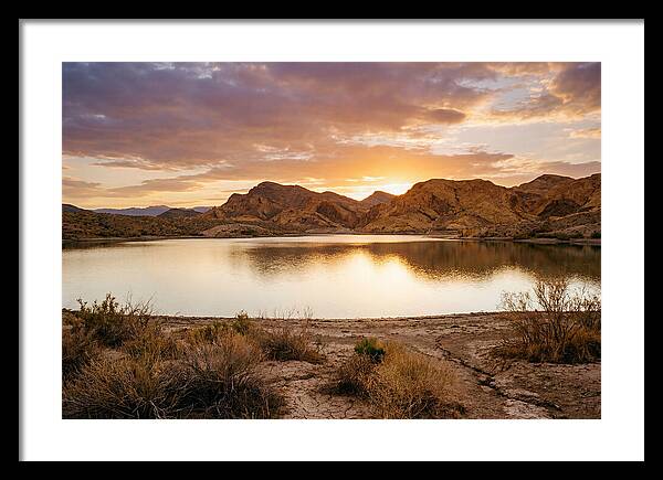 Desert Serenity At Sunset