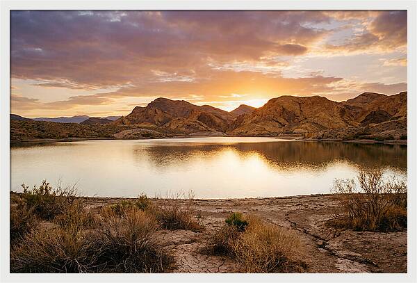 Desert Serenity At Sunset