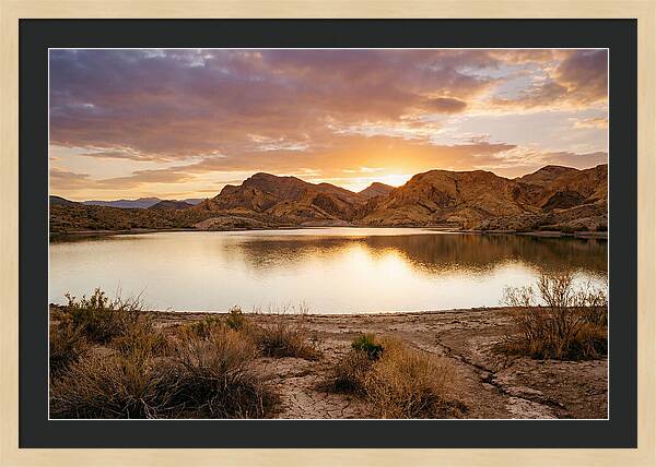 Desert Serenity At Sunset