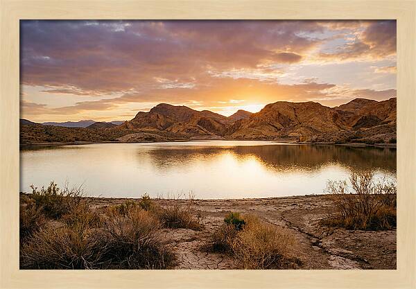Desert Serenity At Sunset