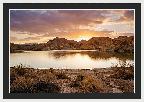 Desert Serenity At Sunset